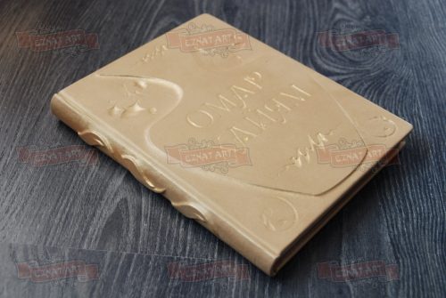 Рельефный кожаный переплет для книги афоризмов. Eznat art